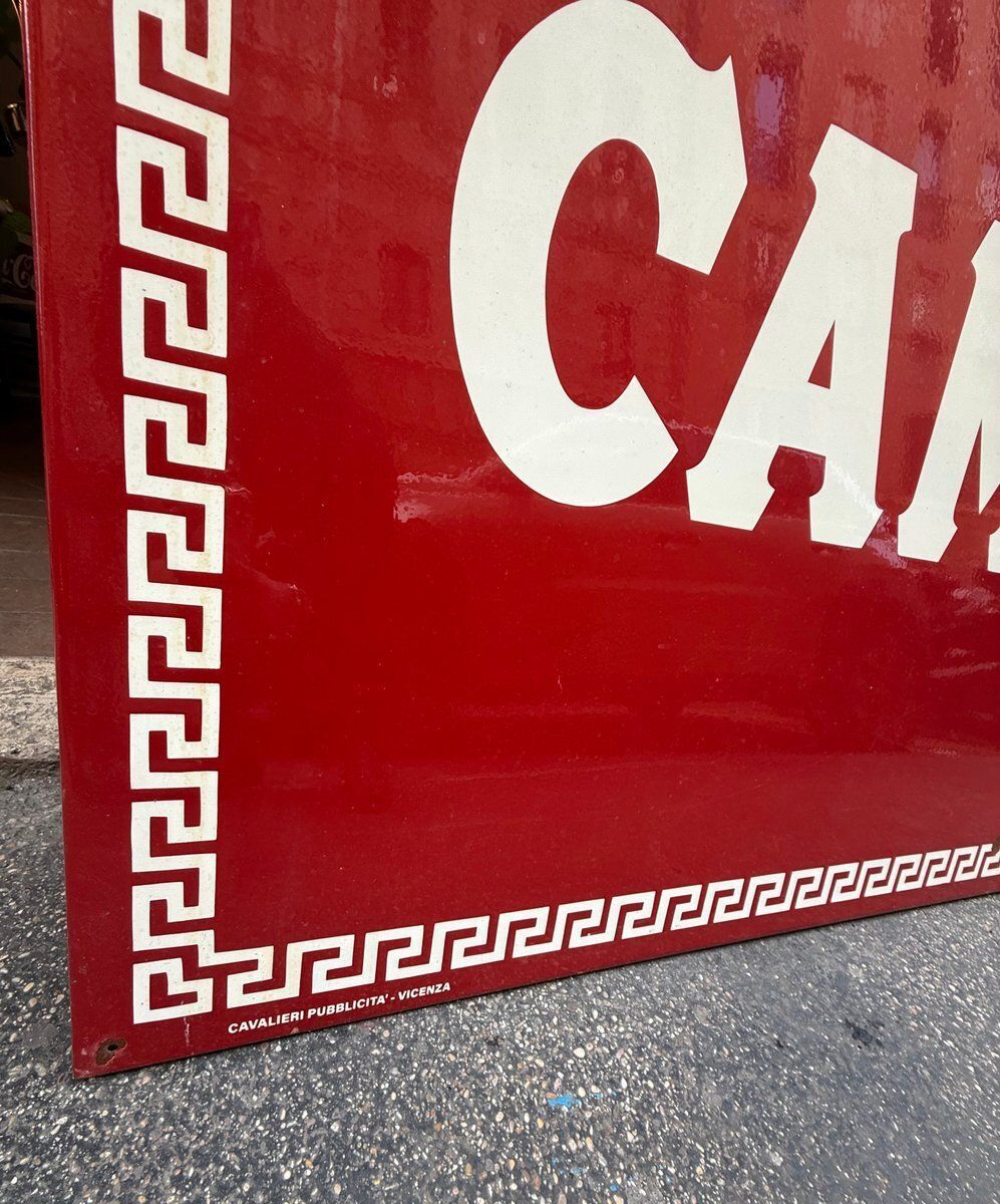 Campari Soda Sign In Enameled Metal, 1960s photo Home Decor