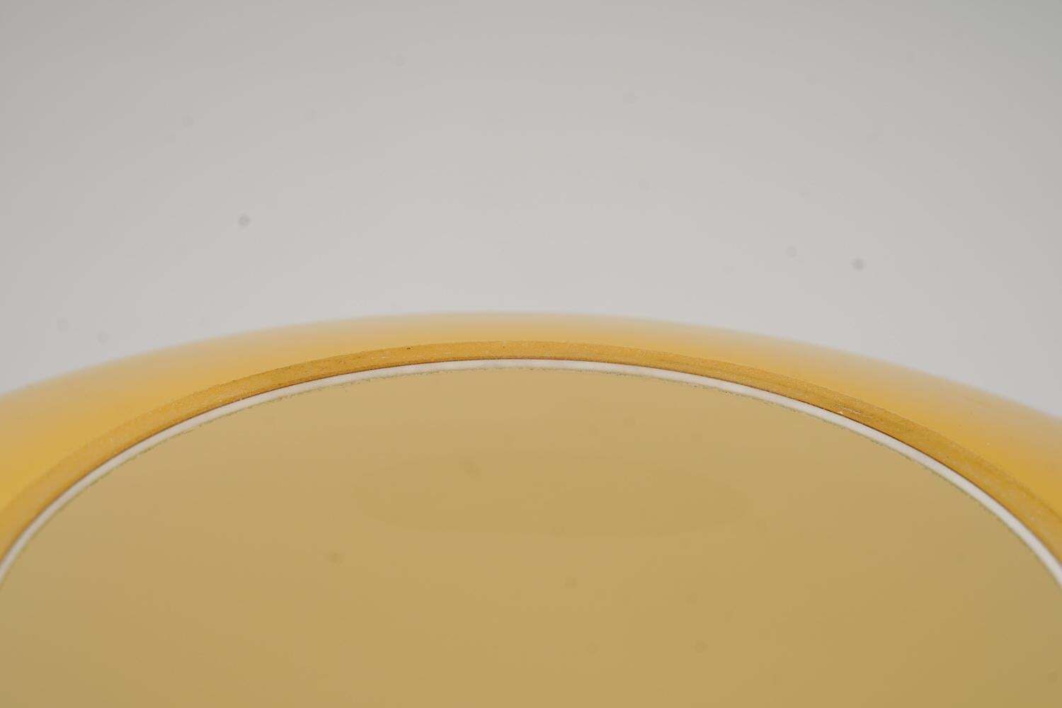 Xl Swedish Modern Brass And Glass Pendant photo buy