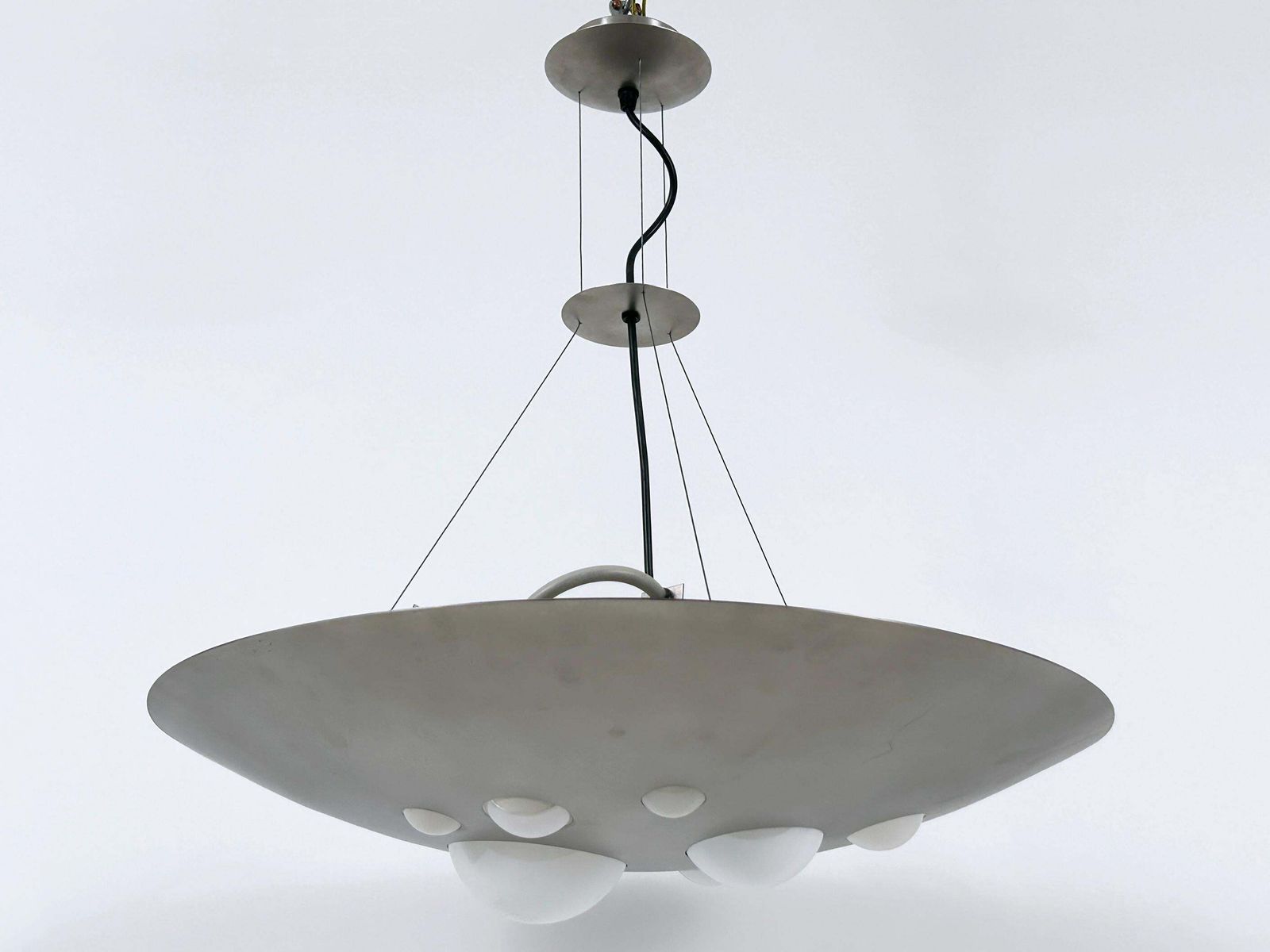 Rare Chandelier Or Pendant Lamp 1840 Lochschale By Vest Leuchten Austria 1980s photo buy