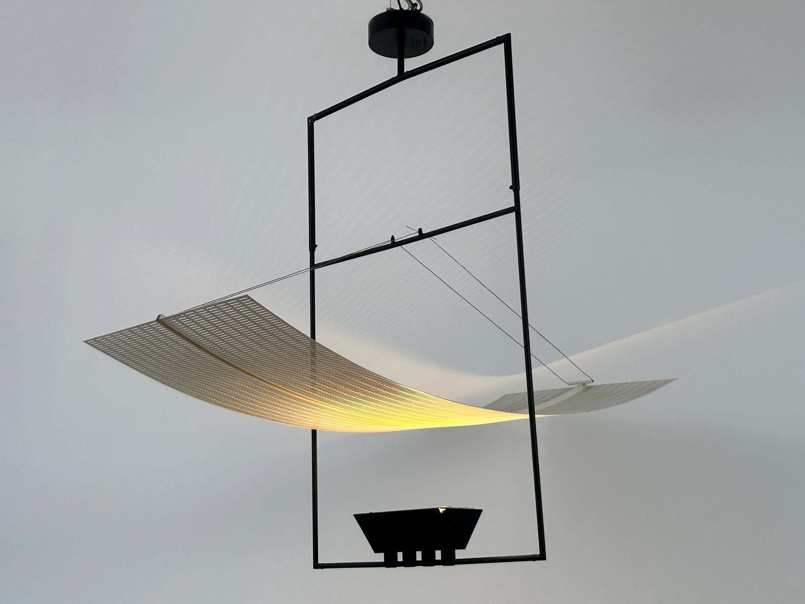 Rare Mario Botta Zefiro Chandelier Or Pendant Lamp For Artemide Italy 1980s photo furniture