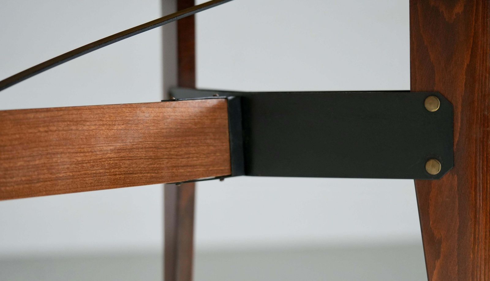 Carlo Ratti Dining Table In Wood And Metal, Italy, 1960's photo for sale