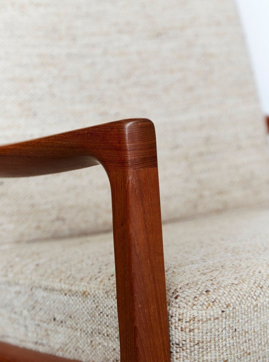 photo furniture Mid Century Modern Teak Senator Highback Chair By Ole Wanscher For Poul Jeppesen, 1960s