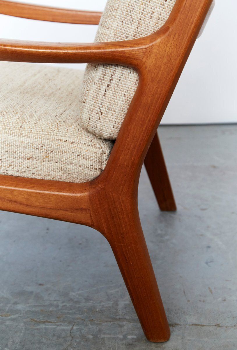 photo vinterior Mid Century Modern Teak Senator Highback Chair By Ole Wanscher For Poul Jeppesen, 1960s