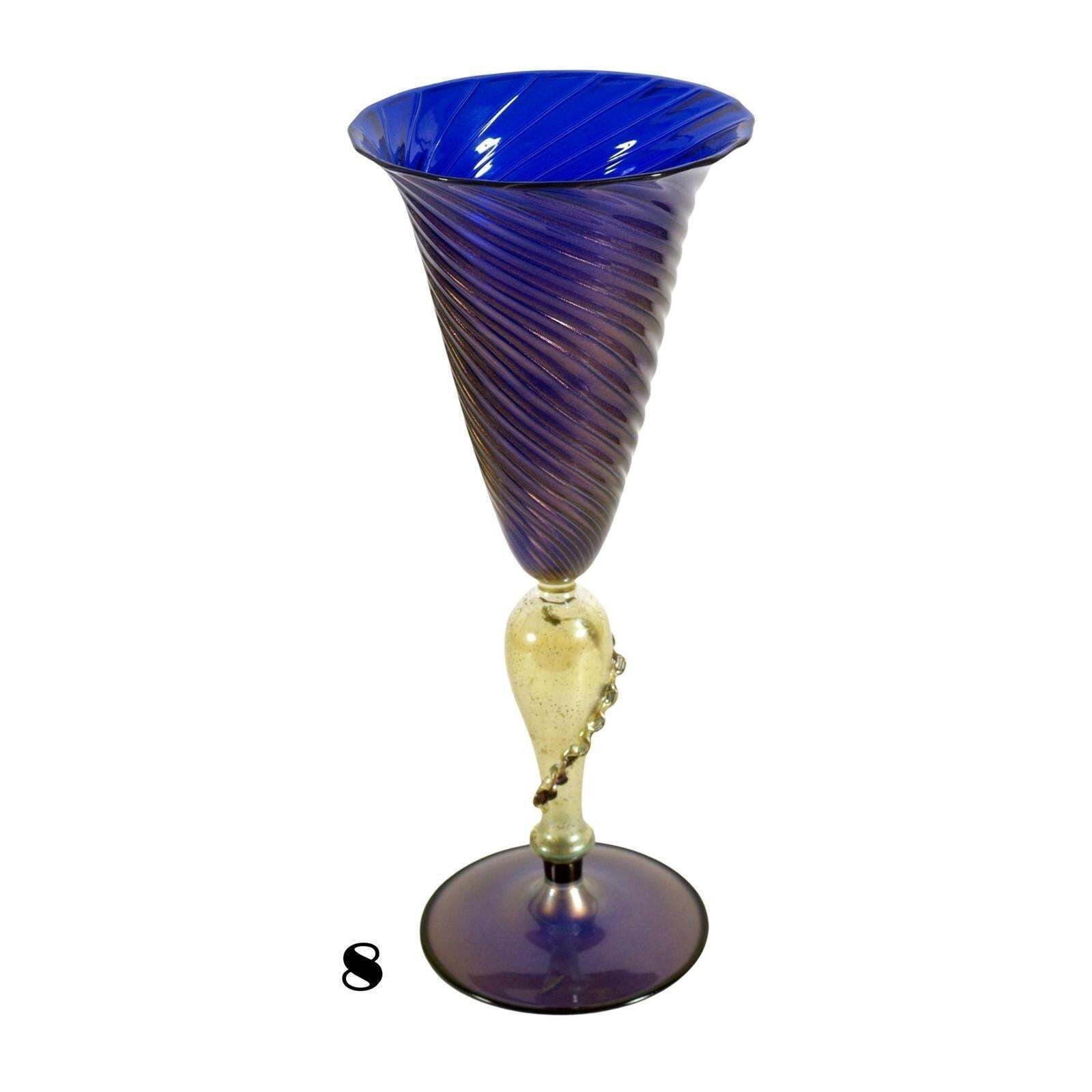 photo furniture Set Of 17 Murano Art Glass Goblets In Art Deco Taste, Italy, Circa 1930 1940