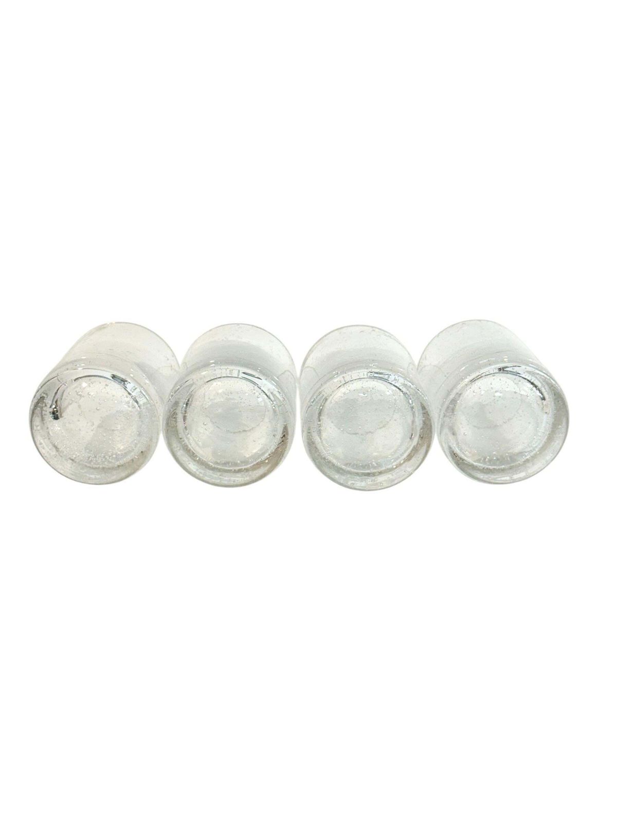 photo vintage Set Of Four Biot Bubble Glass Tumblers, France 20th Century