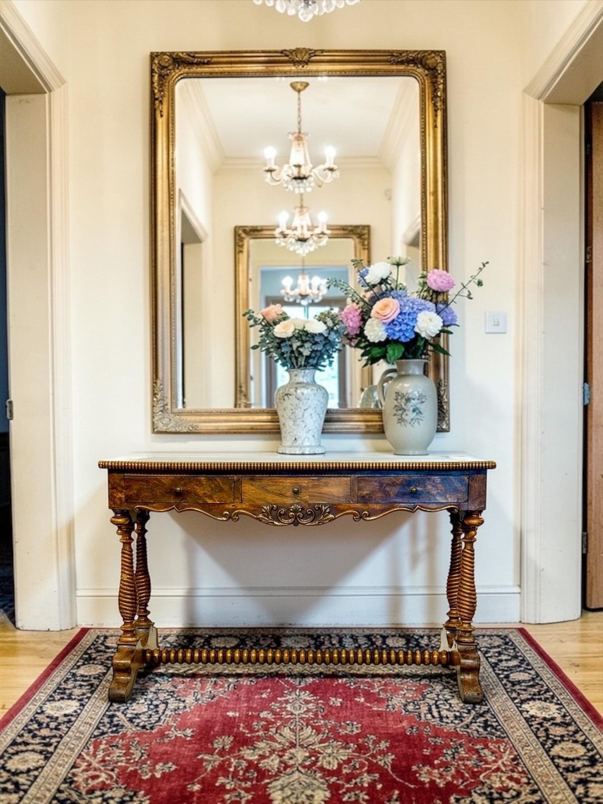 19th Century French Walnut Writing Table With Barley Twist Legs photo vinterior