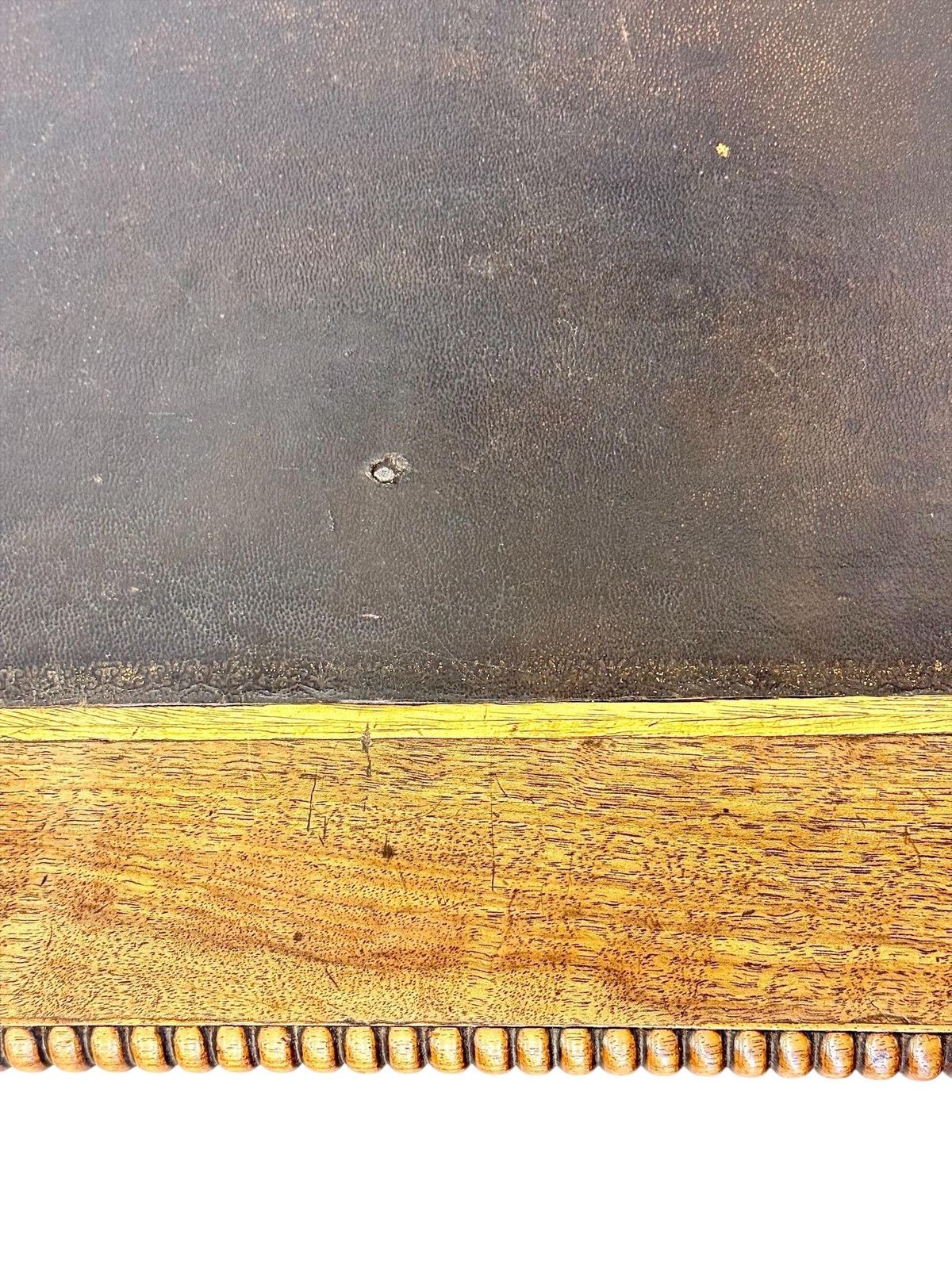 photo for sale 19th Century French Walnut Writing Table With Barley Twist Legs
