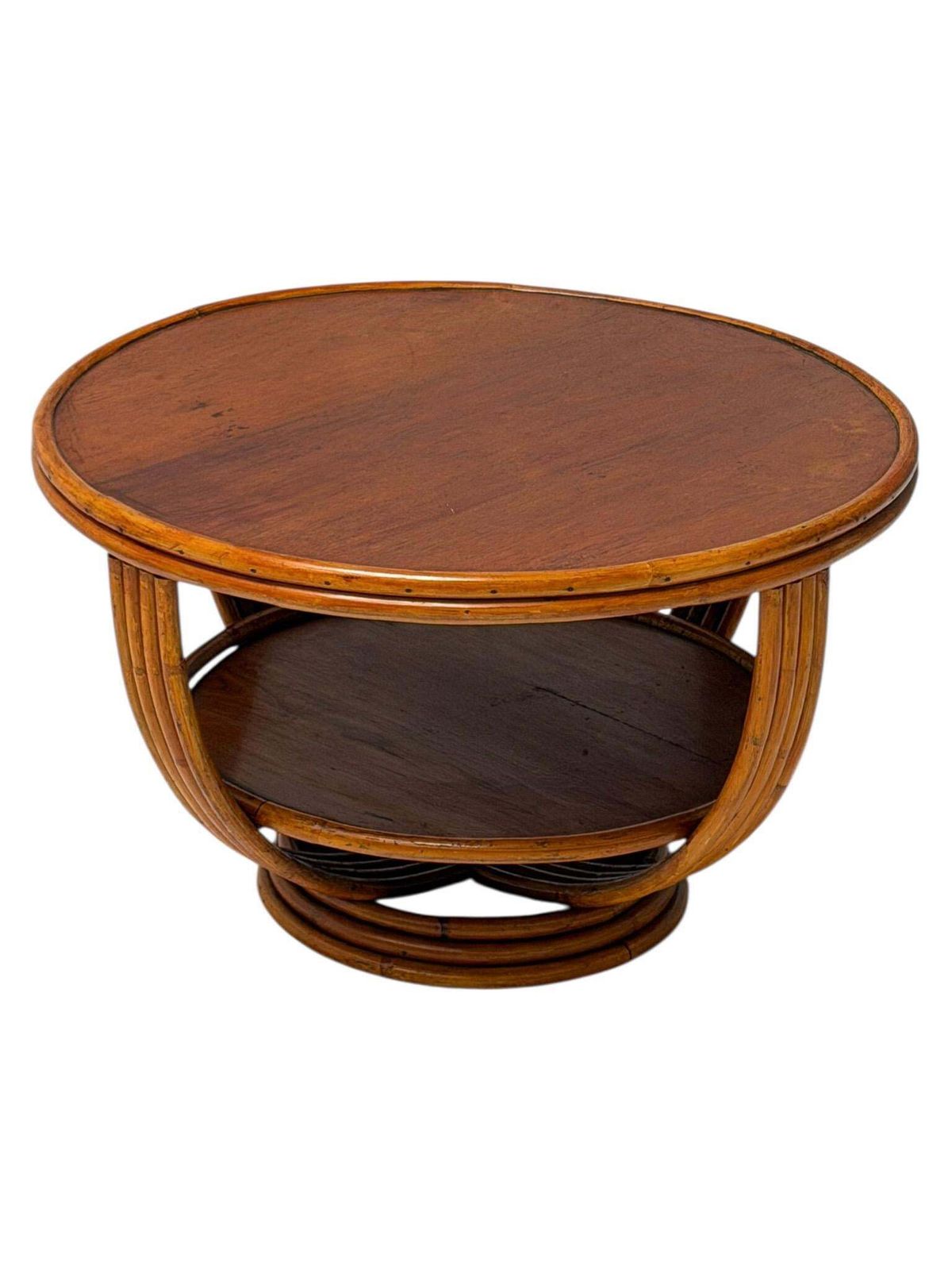 Mid Century Modern Two Tier Side Table In The Style Of Paul Frankl, 1950s photo 972.0