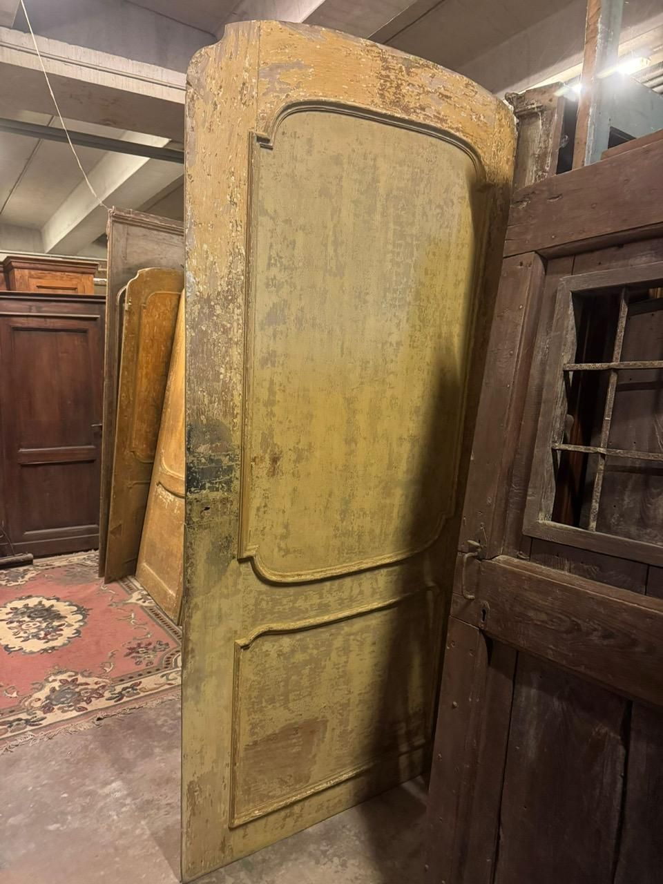 Interior Notary Office Door, Painted And Lacquered Yellow, Italy photo 3002.0