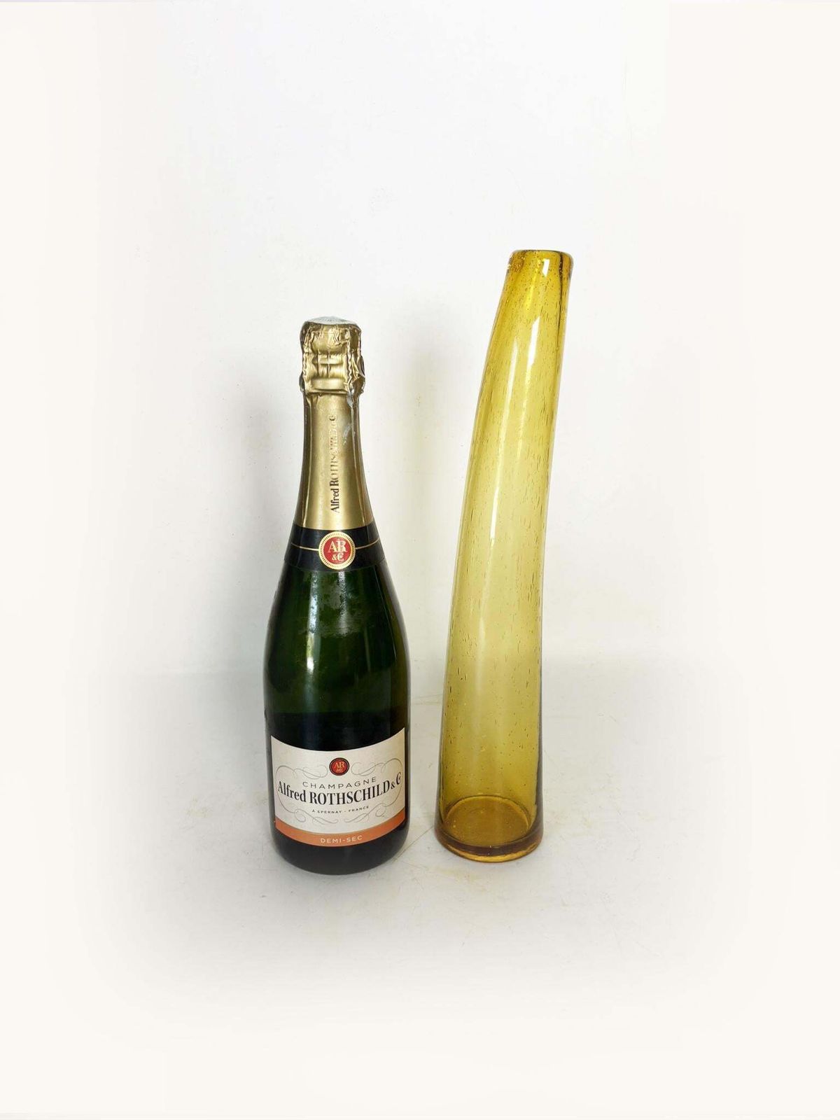 Pair Of Vases From The Biot Factory In Art Glass, France, 1980 photo for sale