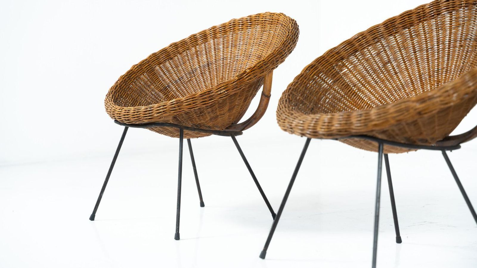 Mid Century Rattan Armchair   3 Available photo buy