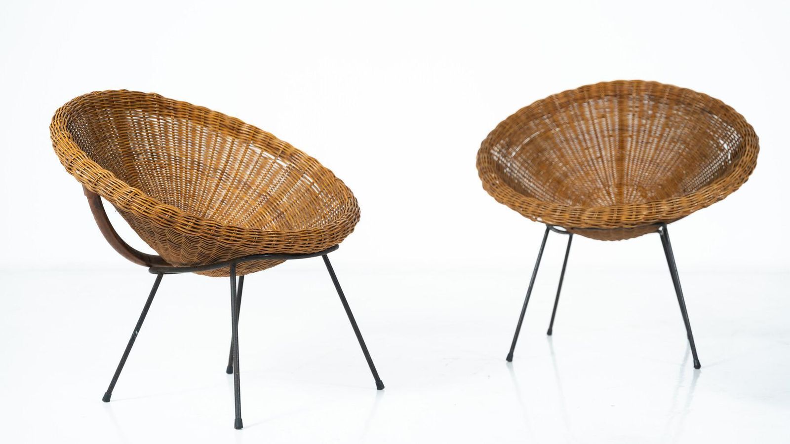 photo vinterior Mid Century Rattan Armchair   3 Available
