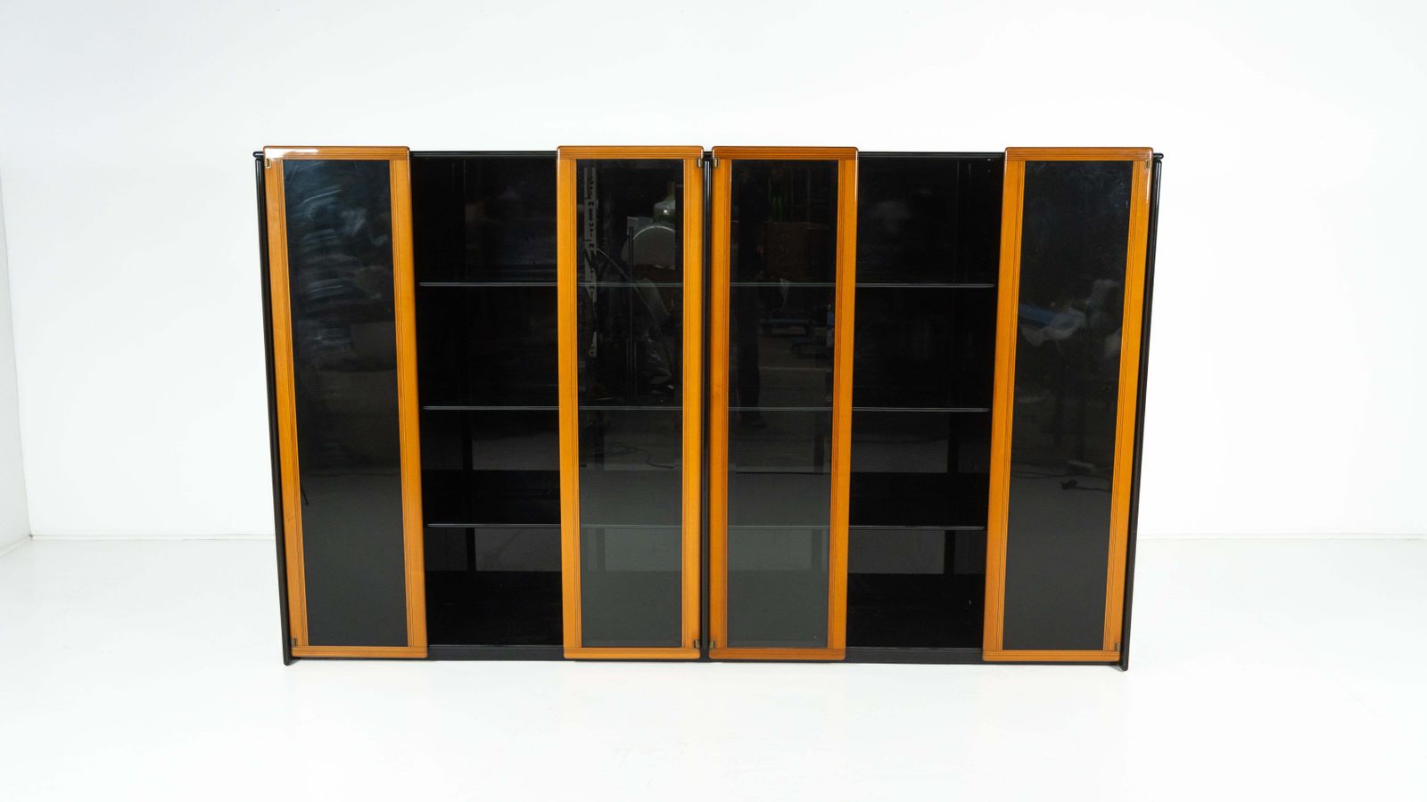Furniture Mid Century Modern Artona Bookcase/Vitrine By Afra And Tobia Scarpa, Maxalto photo