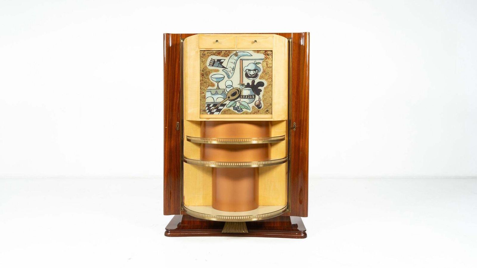 Mid Century Modern Bar Cabinet By Paolo Buffa, 1950s photo vintage