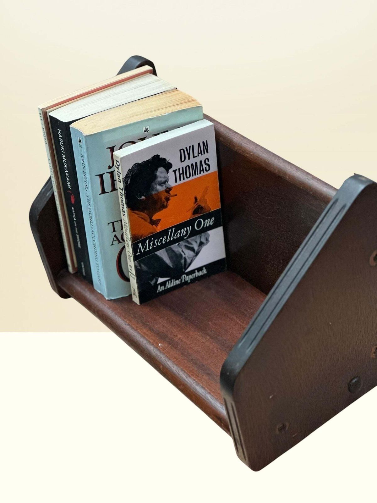 Vintage Antique Wooden Magazine Rack / Book Trough (1930–40s) photo for sale