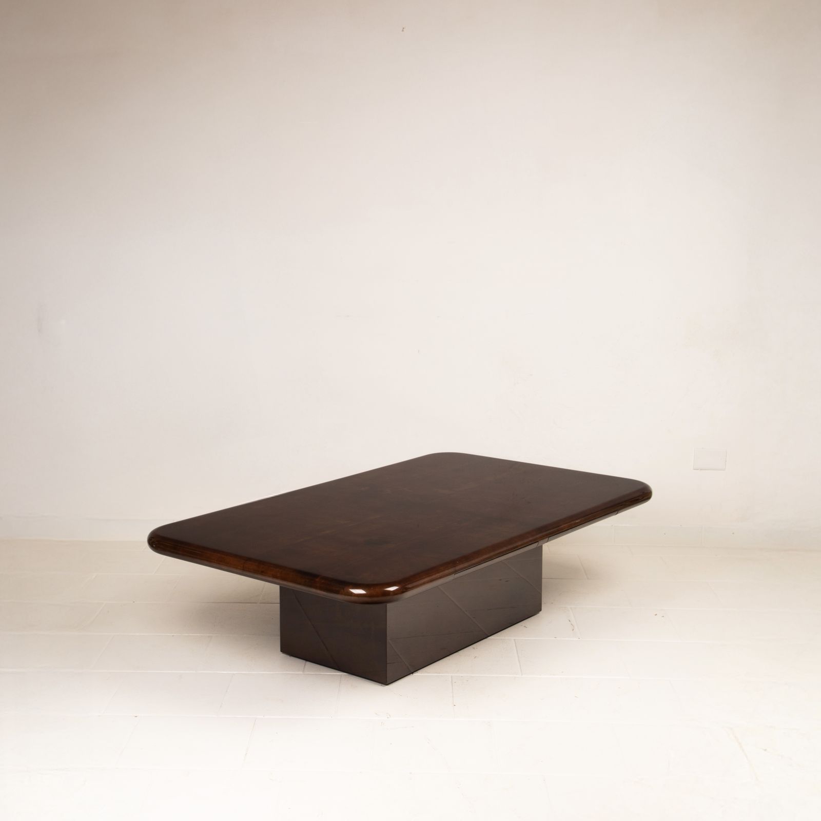 Coffee Table Model 2315 In Parchment And Mirrors By Giorgio Tura For Tura, 1980 photo Furniture