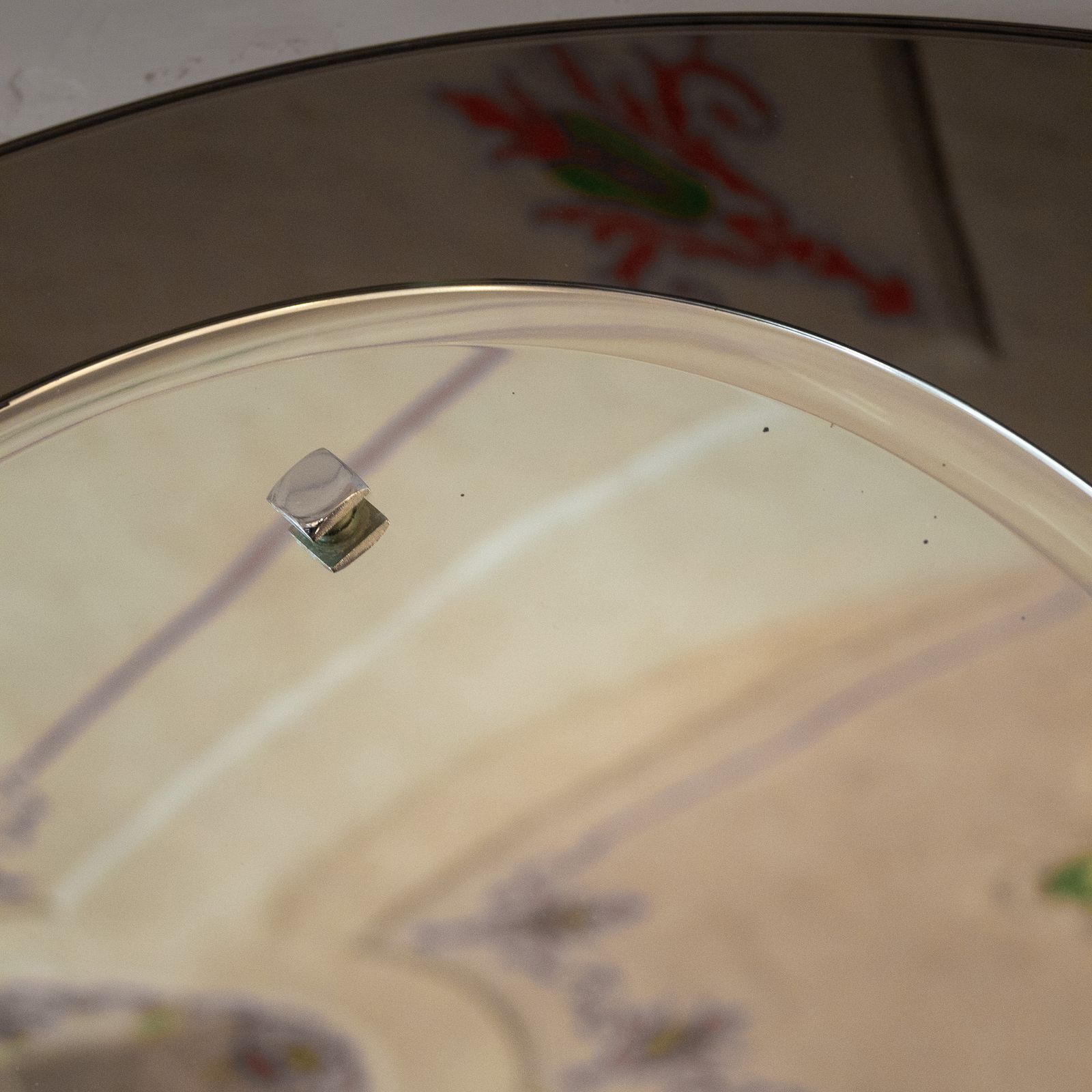 Mid  Century Modern Beveled Glass Wall Mirror, Italy 1970s photo 800.0