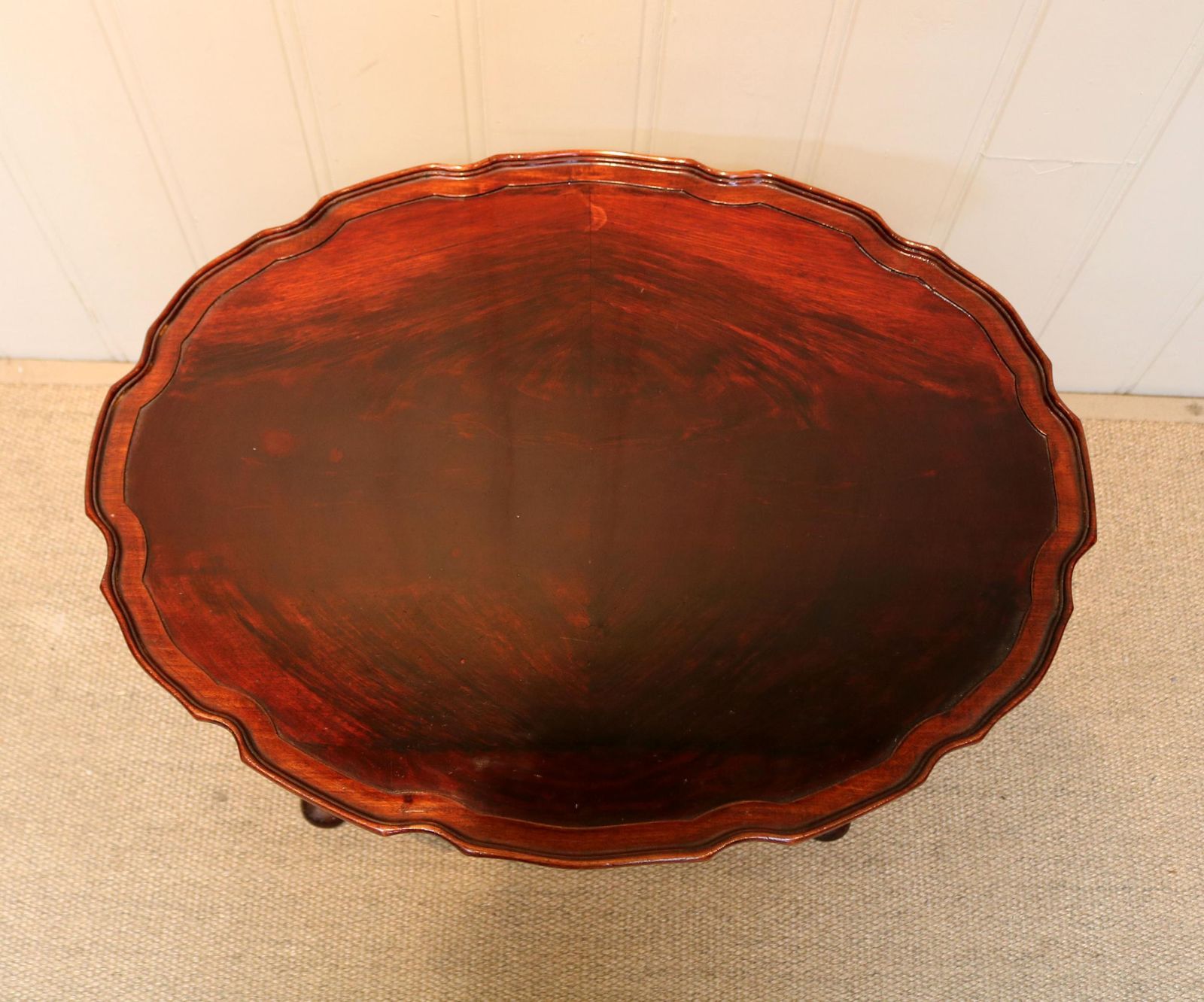 Low Mahogany Oval Table, 1930s photo buy