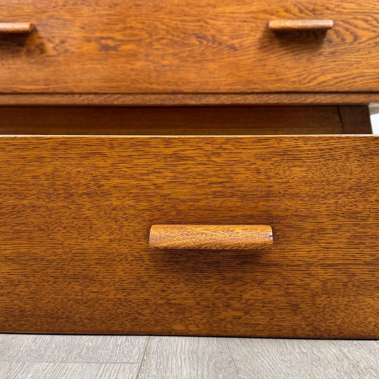 Furniture Vintage 20th Century Chest Of Drawers In Golden Oak ( Af 5334 ) photo