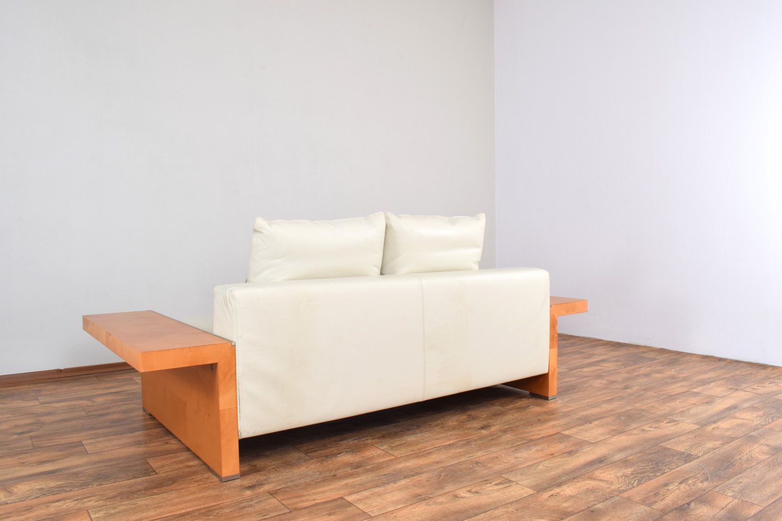 Italian Leather Sofa From Giorgetti, 1980s. photo 2395.0