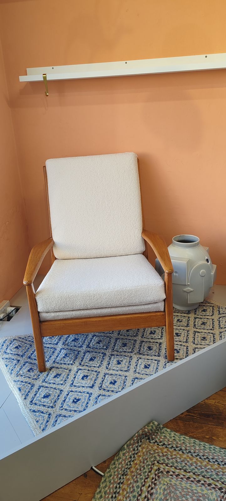 Cintique Mid Century Fireside Lounge Chair.