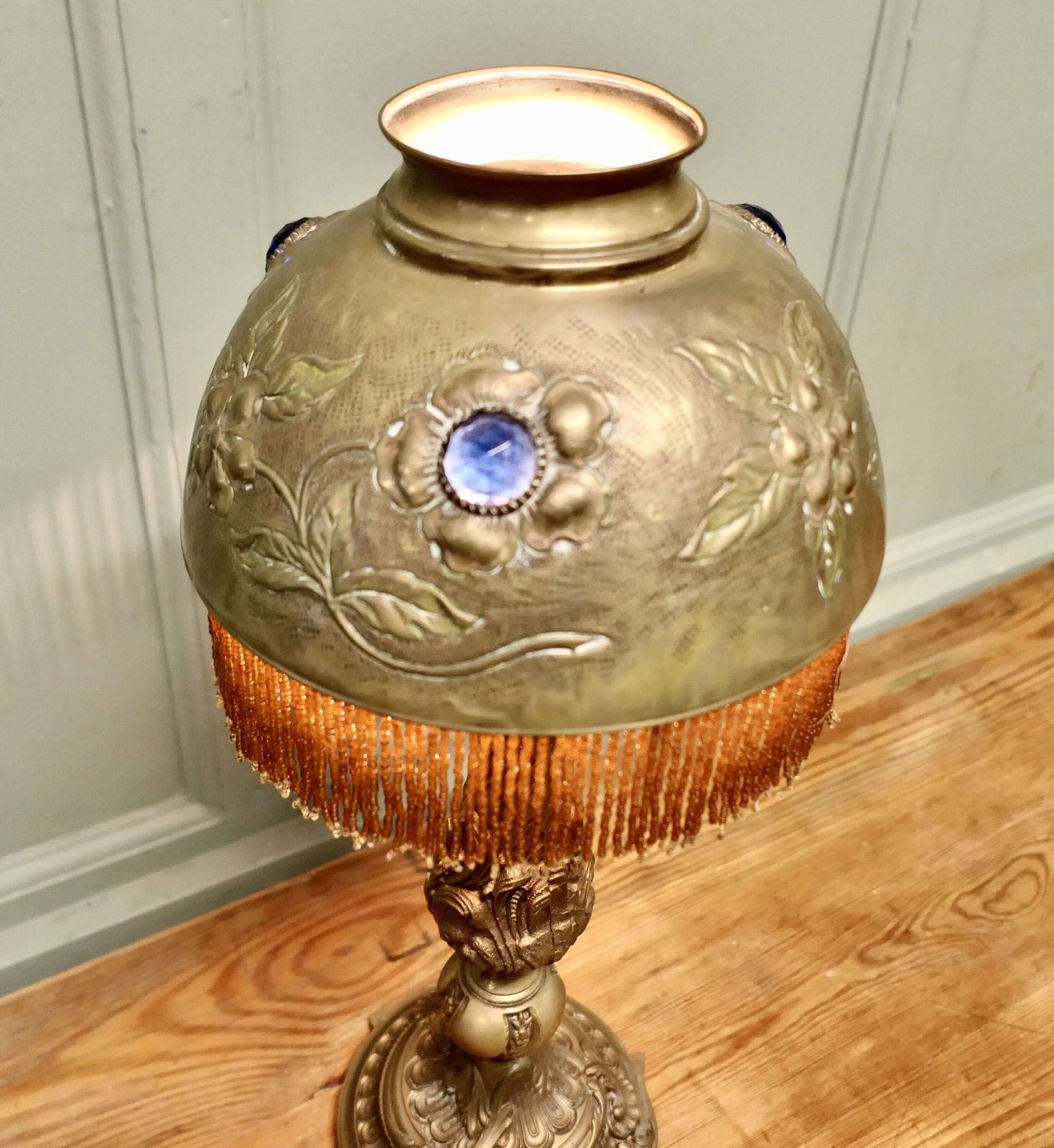 Very Unusual Arts And Crafts French Reading Lamp photo vinterior