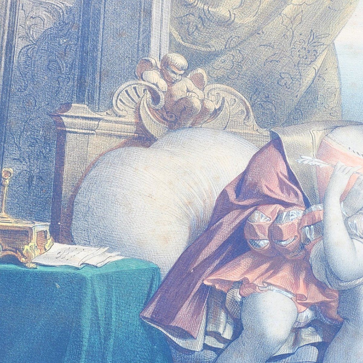 Art The Loves Of Francis I, Colored Engravings, 19th Century photo
