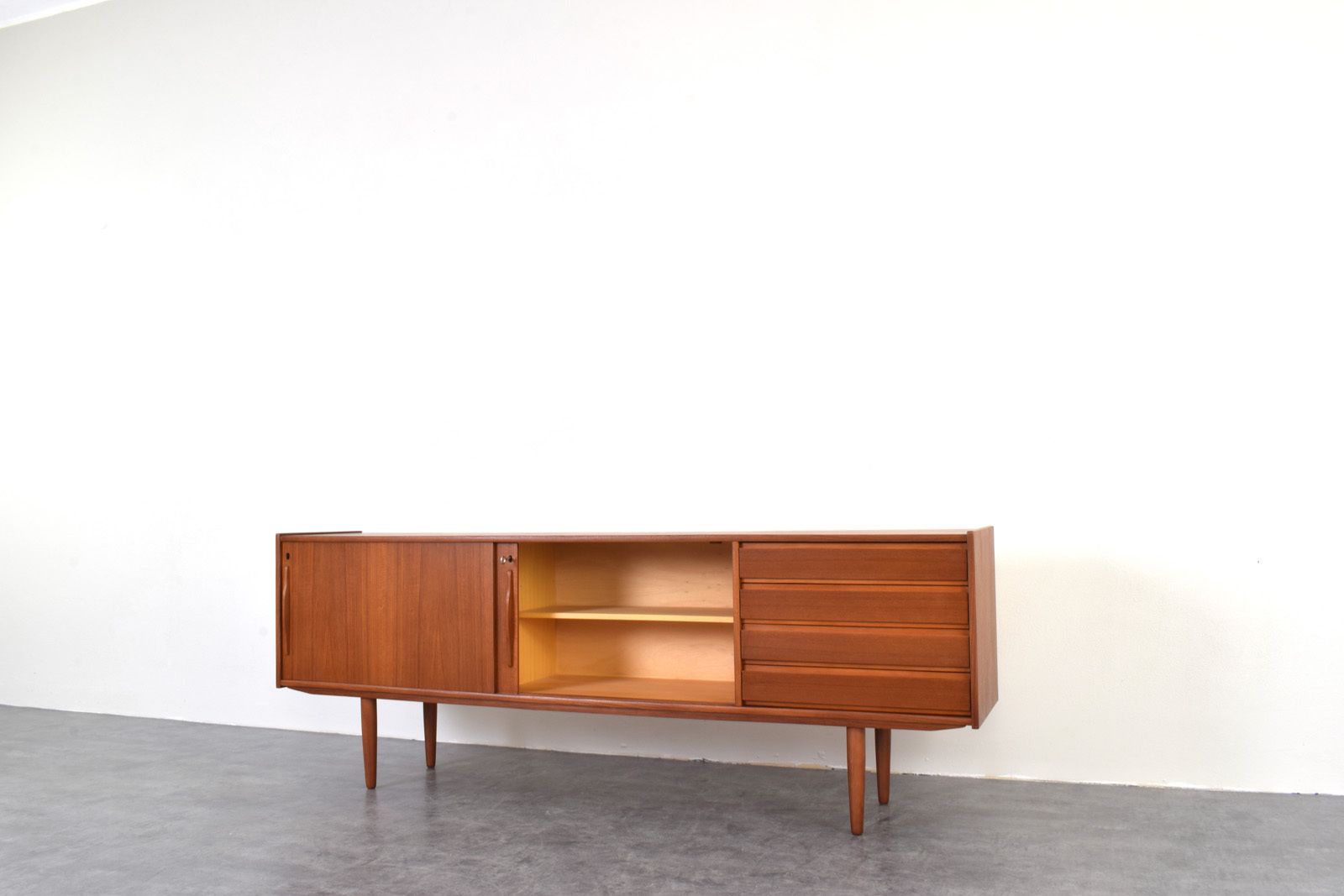 2650.0 Mid Century Danish Teak Sideboard, 1960s. photo