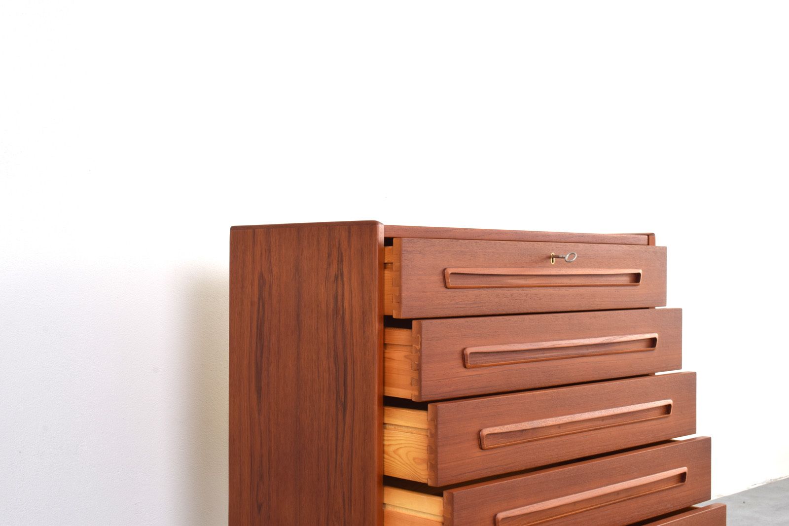 Furniture Mid Century Danish Teak Chest Of Drawers, 1960s photo