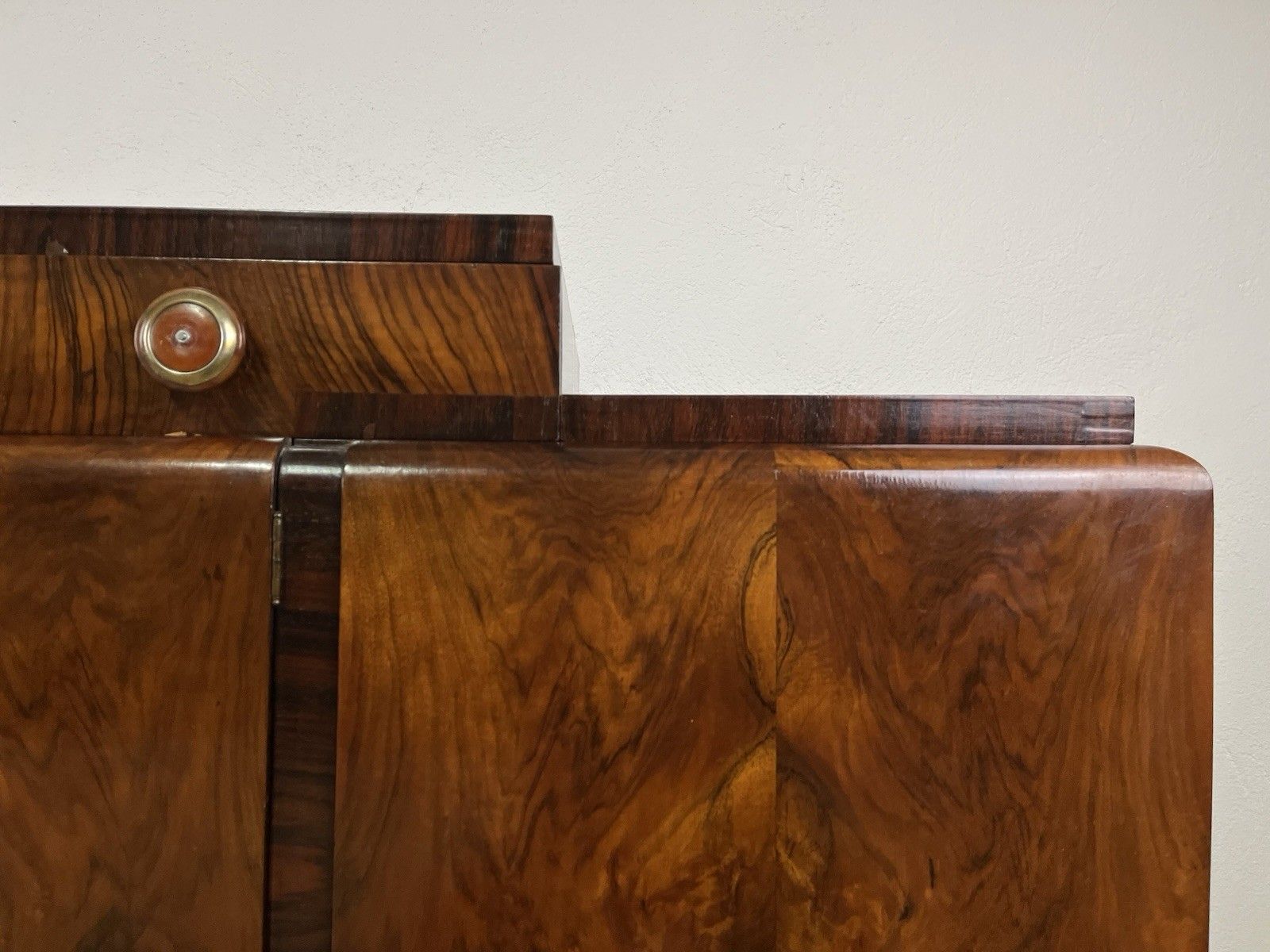 40’s Vintage Design Rationalist Root Wood Furniture Sideboard photo buy