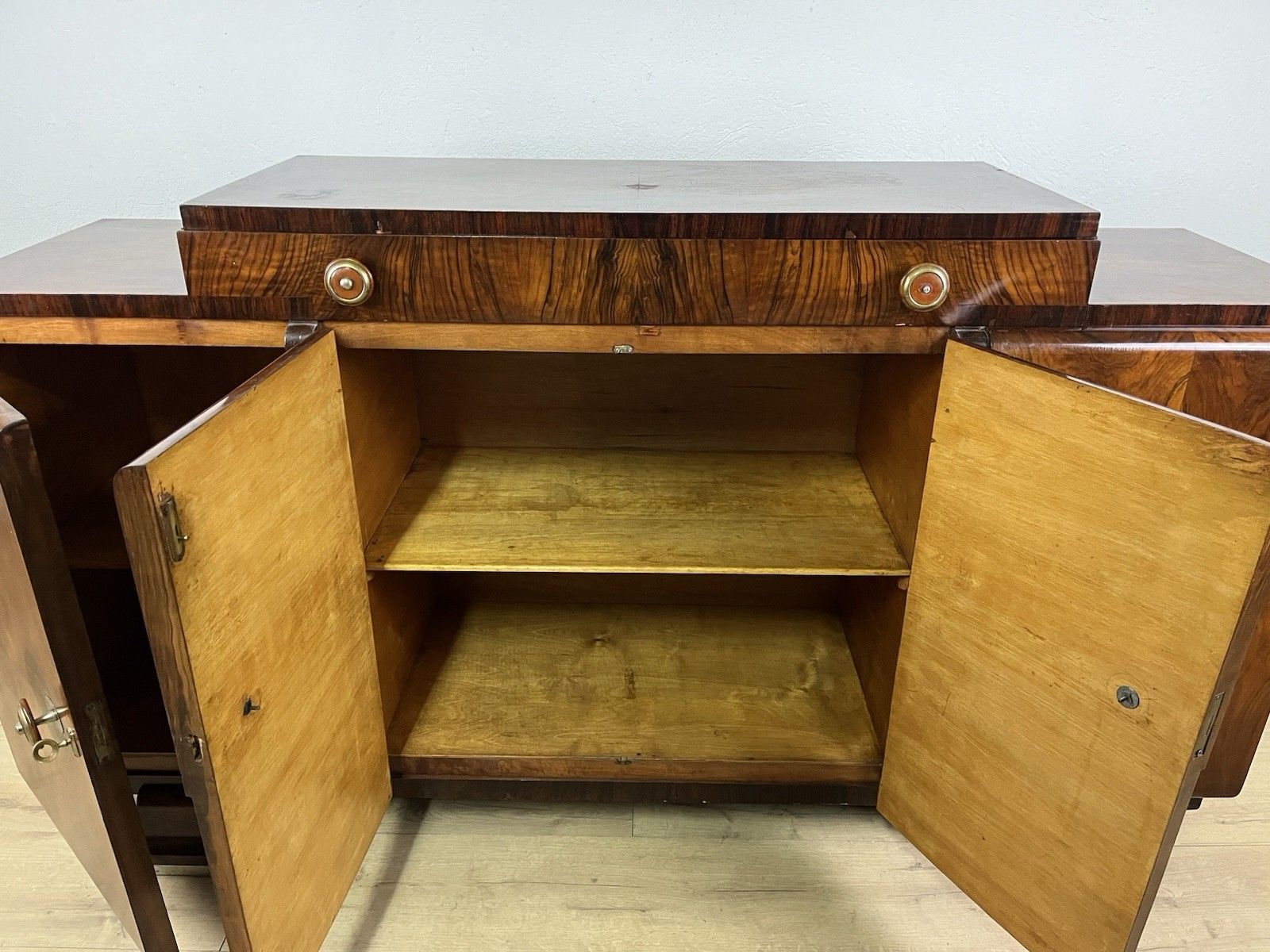 photo buy 40’s Vintage Design Rationalist Root Wood Furniture Sideboard