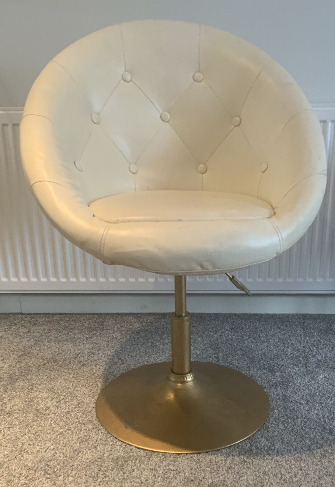 Danish Swivel Bucket Leather Chair 1980s  Retro photo furniture