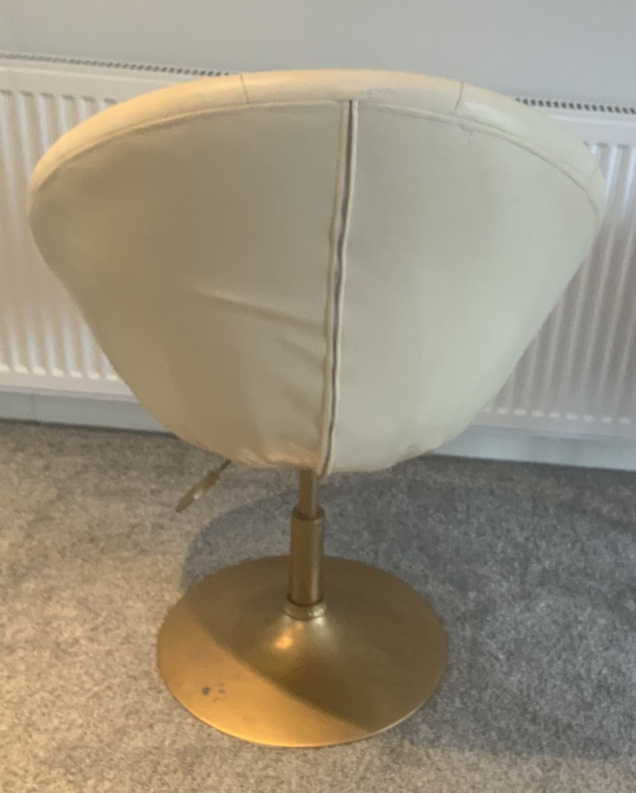 Danish Swivel Bucket Leather Chair 1980s  Retro photo vinterior