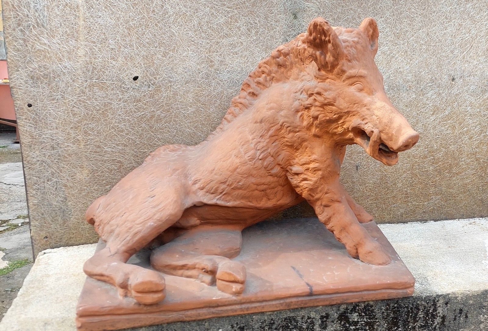 photo for sale Antique Terracotta Sculpture By Pietro Tacca Porcellino Florence