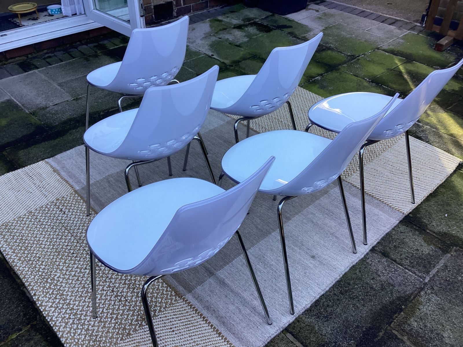 Vintage Italian Calligaris Jam D8ning Chairs X 6 photo 395.0