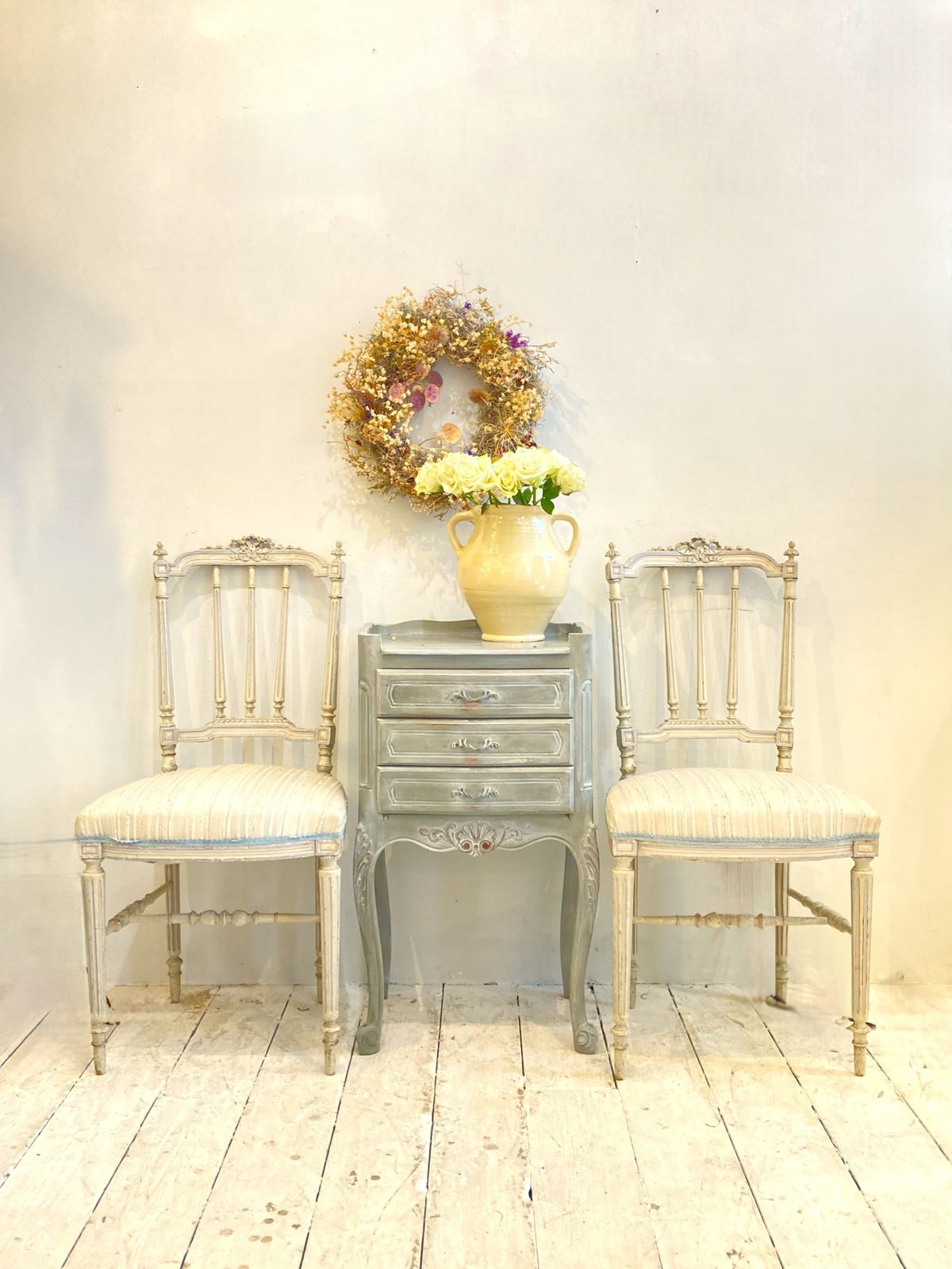 Pair Of French Neoclassical Salon Chairs