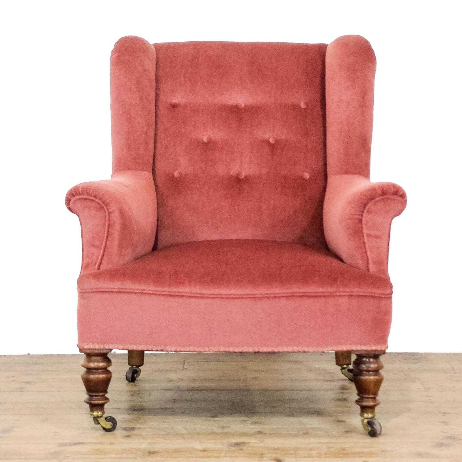 Antique Upholstered Wingback Chair | Antique Armchair | Antique Seating | Victorian Antiques | Victorian Armchair (M 6760) photo for sale