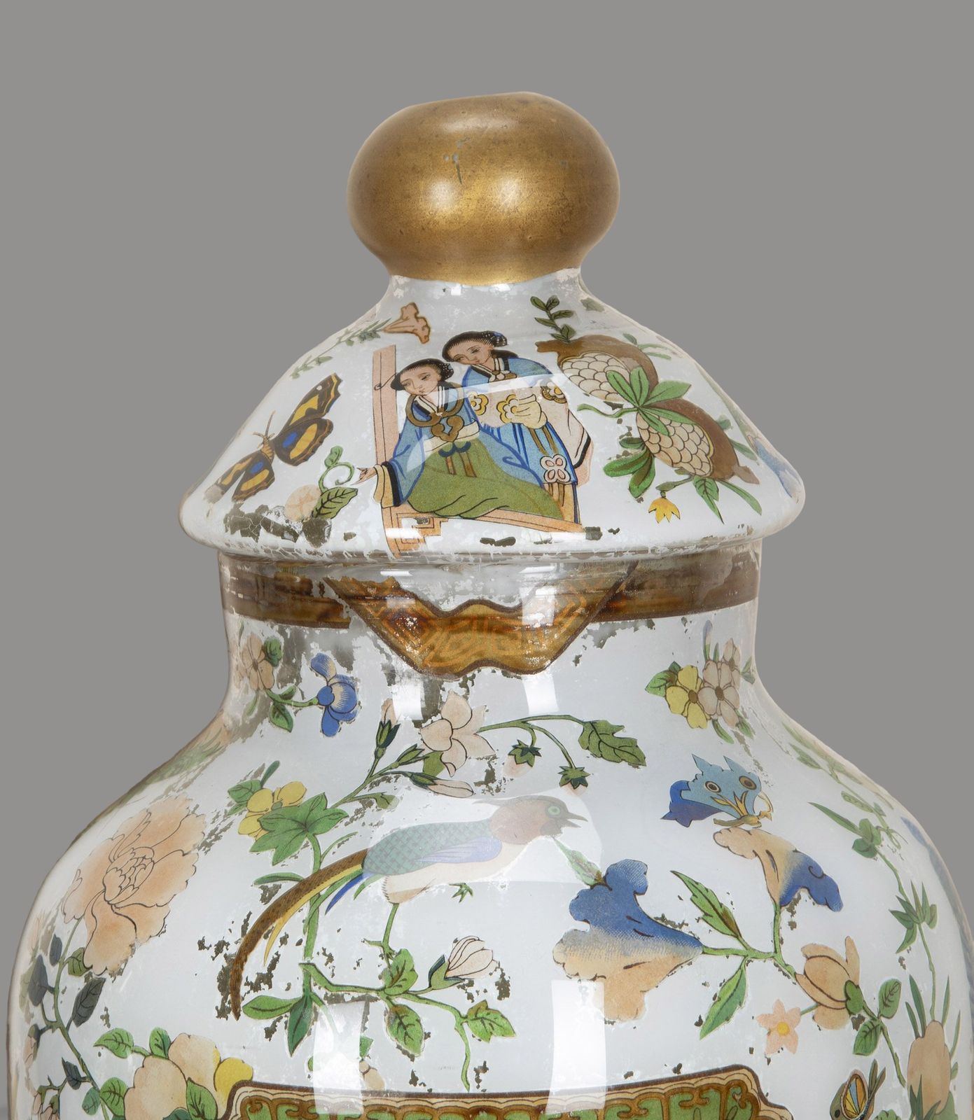 Pair Of 19th Century English Decalcomania Vases photo vinterior