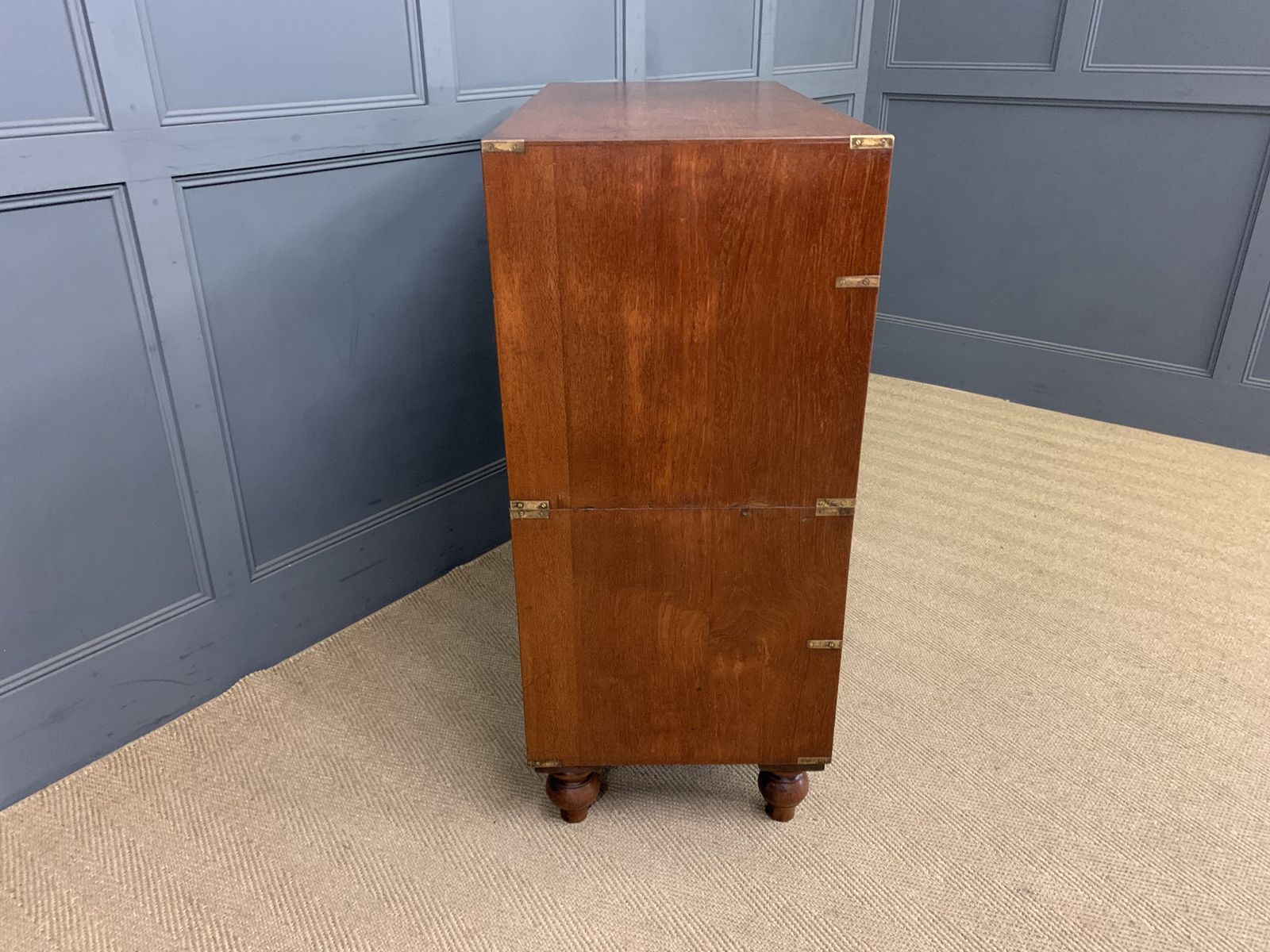 photo for sale Victorian Teak Military Chest By Army & Navy