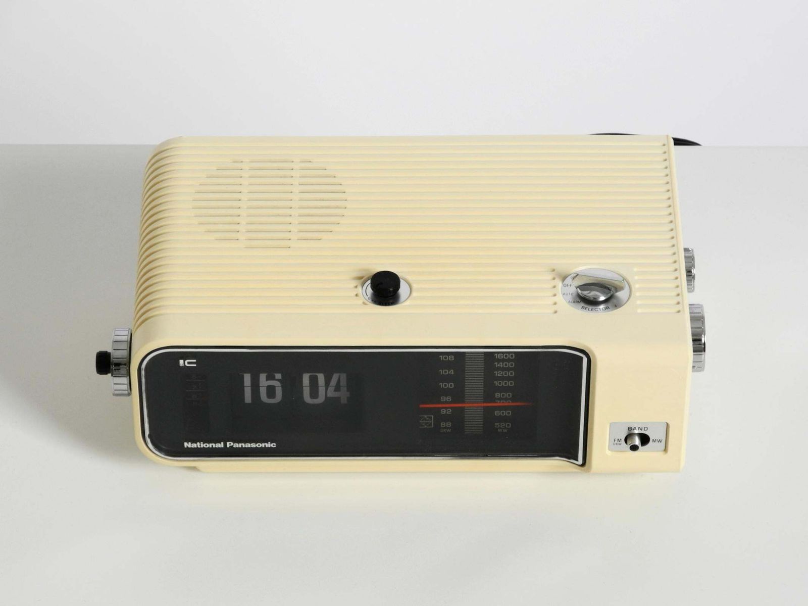 Original 1970s National Panasonic Flip Number Radio Alarm Clock Model. photo Home Decor