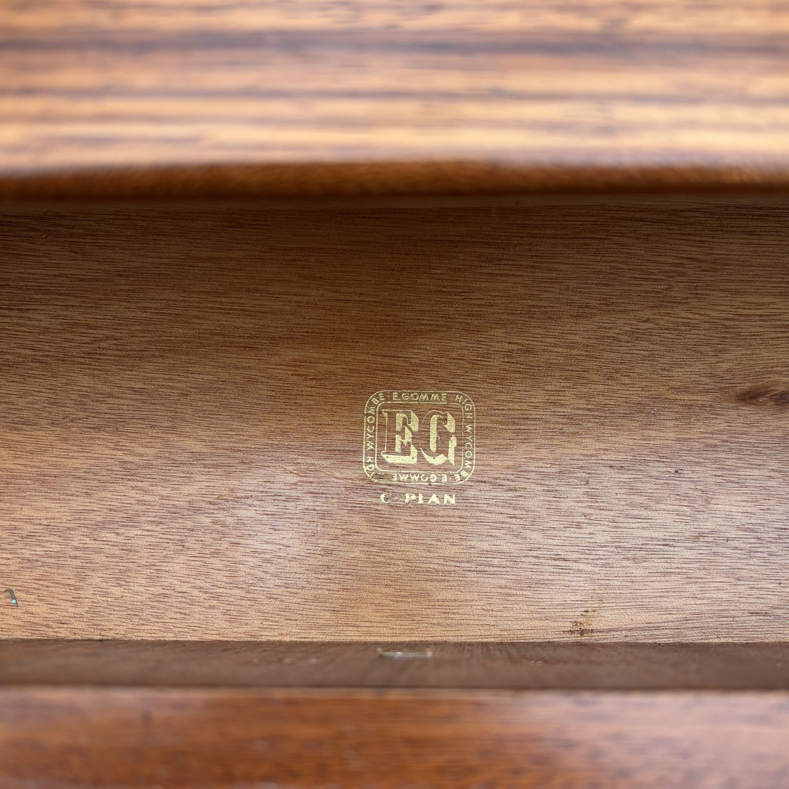 850.0 G Plan 'Floating Drawer' Sideboard With Fornasetti Fascia. Restored. Beautiful. photo
