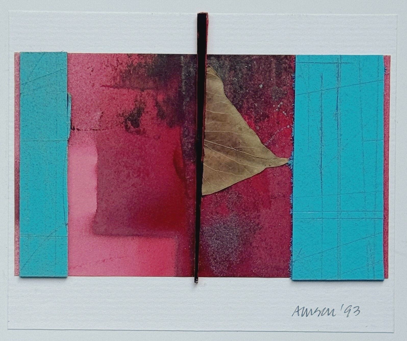 Harry Amson (British 20c)   Mixed Media Abstract Composition #1