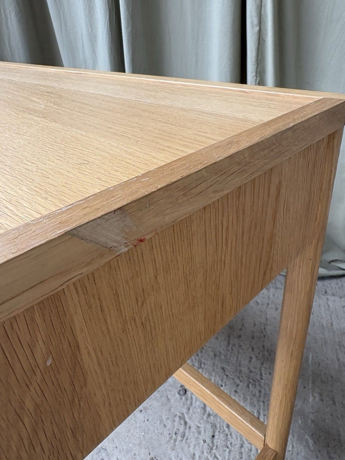 photo vinterior Vtg Mid Century Style Oak Desk Dining Table Danish Scandi Retro R1137