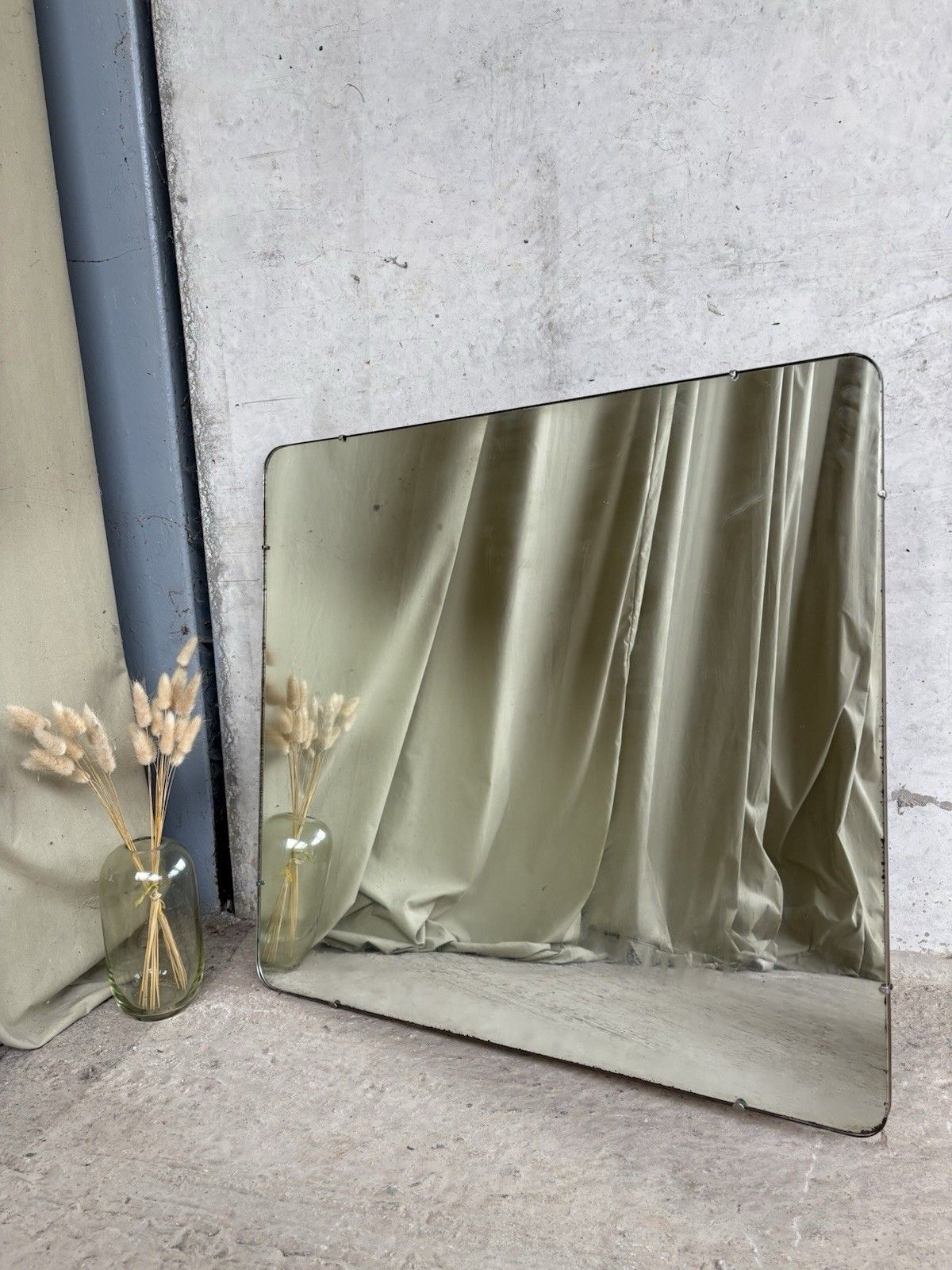 Vtg Mid Century Large Wall Hallway Overmantle Mirror Retro R1138