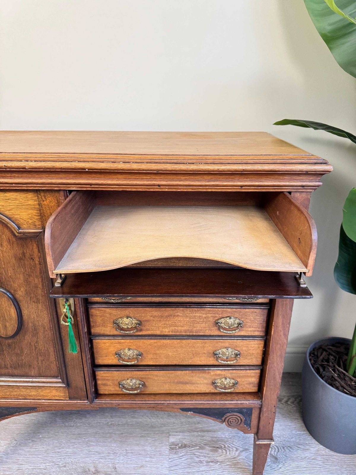 photo furniture Wooden Sideboard Cupboard With Drawers Music Sheet Storage Console Hallway Cabinet