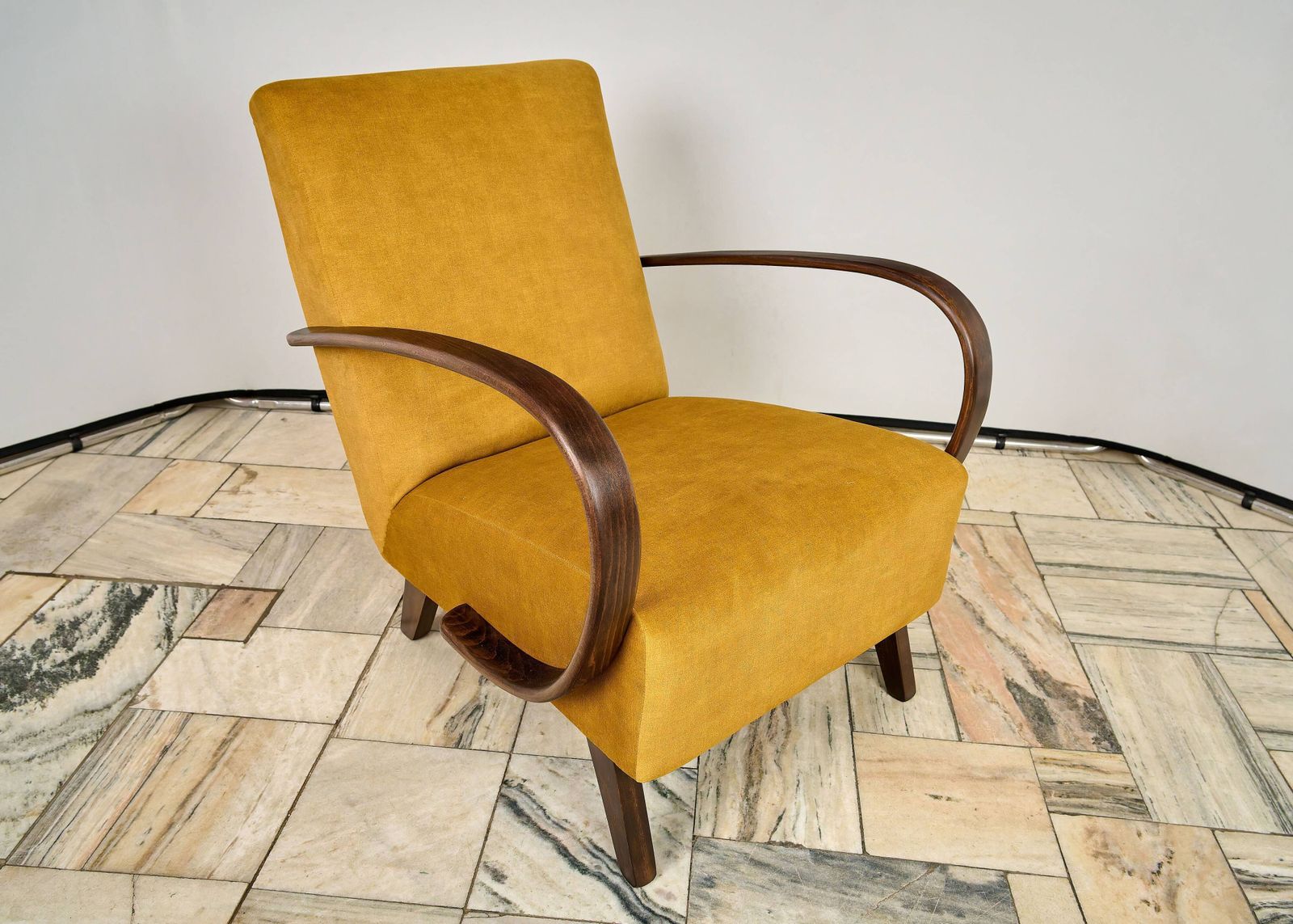 photo for sale H 410 Armchair Designed By Jindrich Halabala, Czechoslovakia,