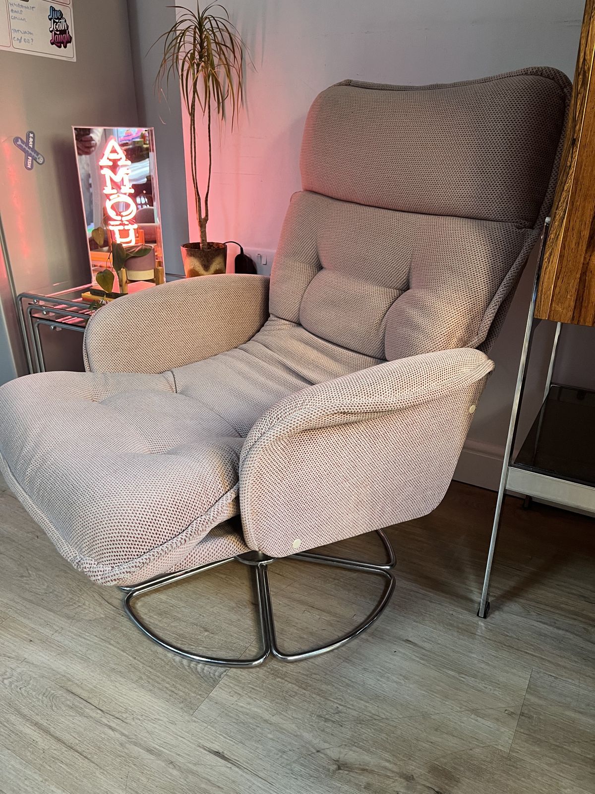 Vintage 1970s Habitat Chrome Lounge Chair Designed By Terence Conran Mid Century photo Furniture