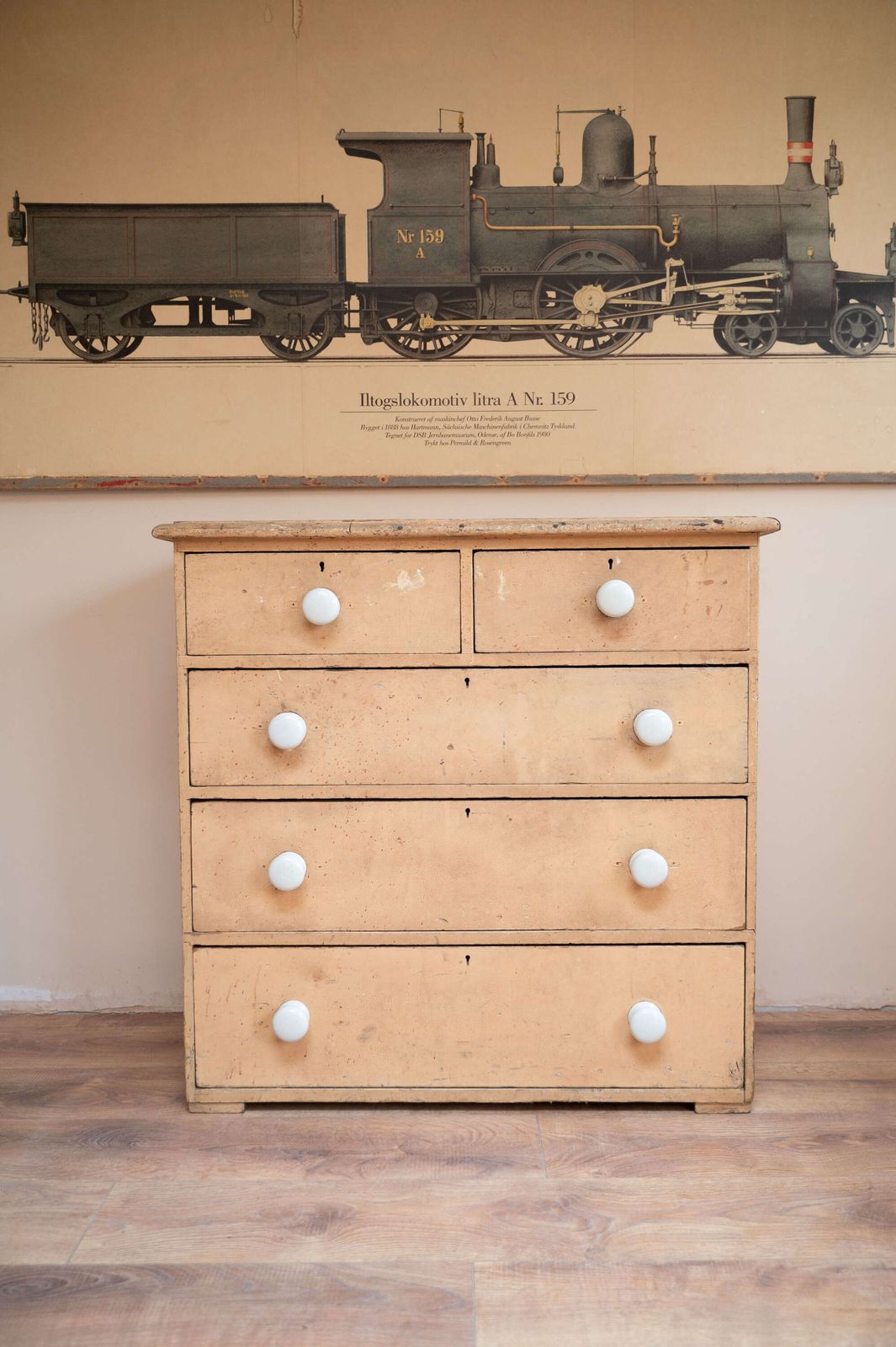 Painted Shabby Chic Chest Of Drawers | 2 Over 3