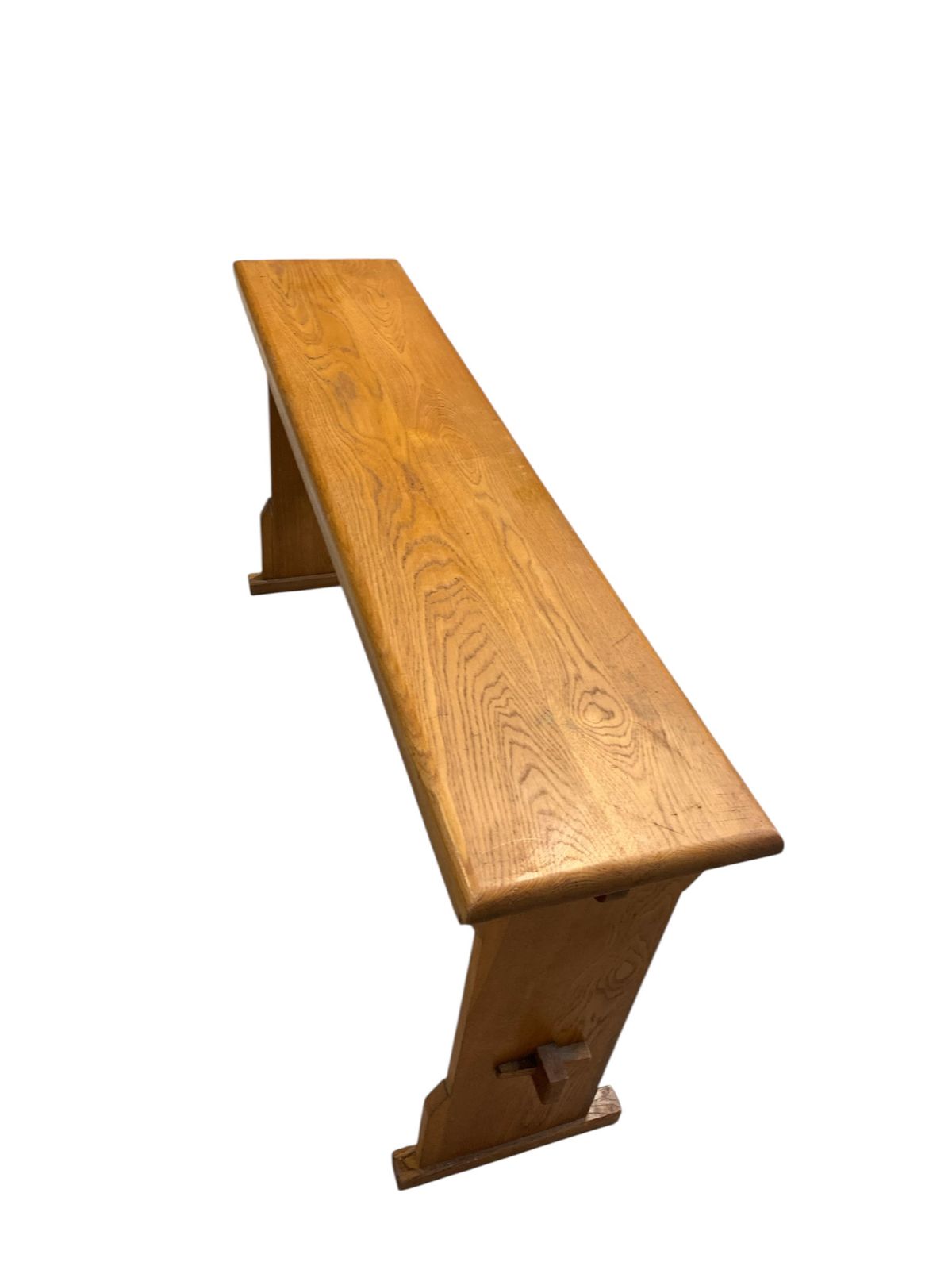 Antique English Oak Arts & Crafts Period Bench photo for sale