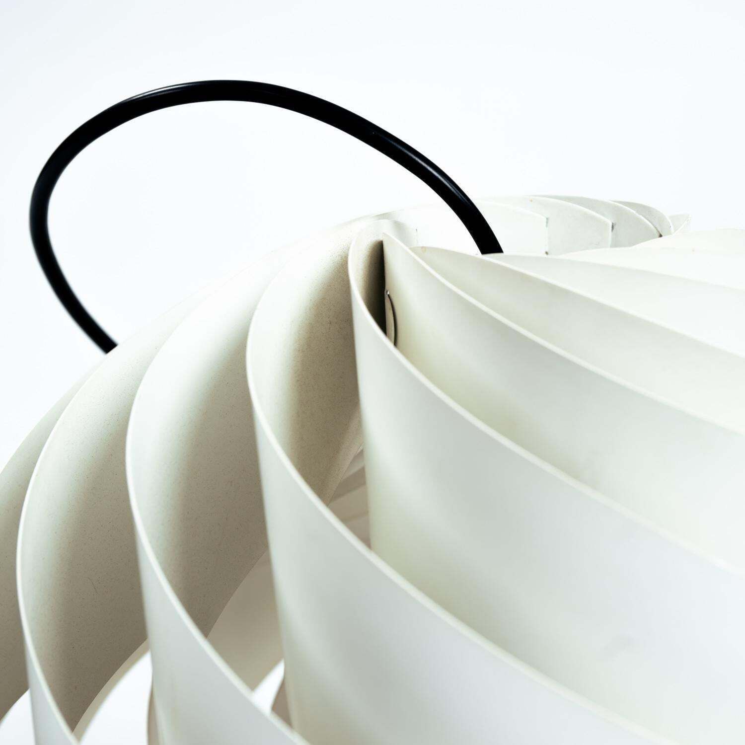 Small Aluminium Louis Weisdorf Turbo Pendant Lamp For Lyfa, Danish Design, 1965 photo Lighting